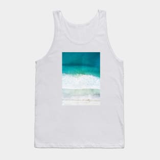 Seaside and wave #4 Sea foam. Aerial view Tank Top